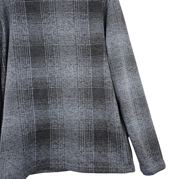 Stillwater Supply Co Men's Plaid 1/4 Zip Fleece Pullover Top Size Large - Picture 7 of 7